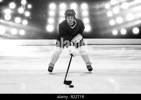 Immagine composita del giocatore di hockey su ghiaccio Foto Stock