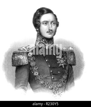 ALBERT, il principe consorte (1819-1861) marito della Regina Victoria circa 1840 Foto Stock