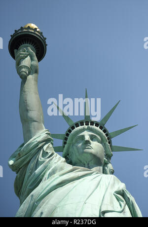 Statua della Libertà di New York, Stati Uniti d'America. Foto Stock