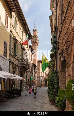 Città vecchia di Buonconvento, Toscana, Italia Foto Stock