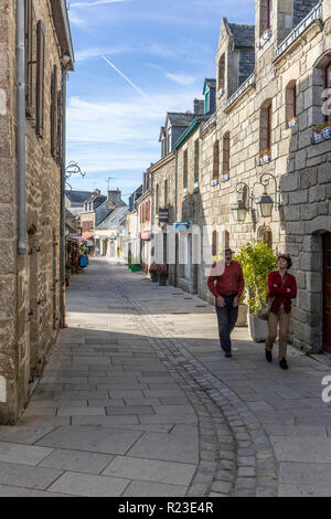 La Ville Close, Città fortificata nel centro del porto di Concarneau Foto Stock