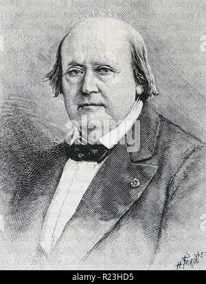 Henri Milne-Edwards (1800-1885) uno zoologo francese. Padre di Alphonse Milne-Edwards (1835-1900) Foto Stock