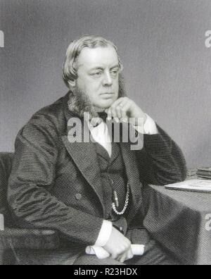 John Winston Spencer-Churhill, settimo Duca di Marlborough (1822-1883) statista britannico. Foto Stock