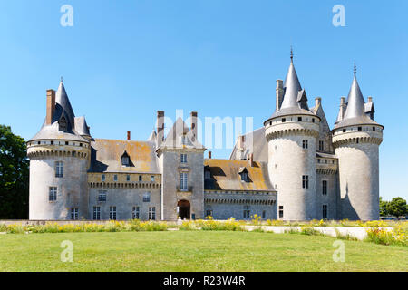 Il Castello di Sully-sur-Loire, Loiret, Francia, Europa Foto Stock