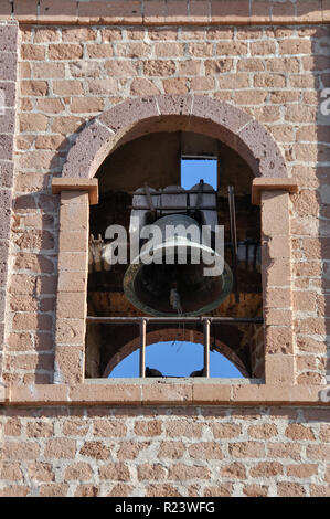 Torre Campanaria di La Paz nella Cattedrale di La Paz, Baja, Messico. Foto Stock