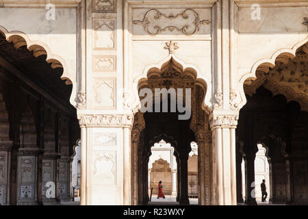 Diwan-i-Khas, Red Fort, la Vecchia Delhi, Delhi, India, Asia Foto Stock