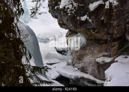 Johnston Canyon Foto Stock
