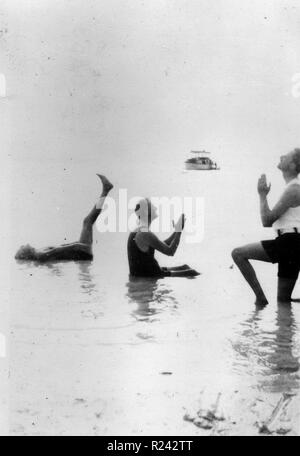Mansuel Crosby, Franklin Roosevelt e Oswald Mosley in Florida, Stati Uniti 1926 Foto Stock