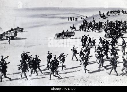 Soldati eritrei in lotta per l'Italia nella conquista dell'Etiopia 1936 Foto Stock