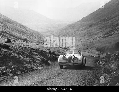 Jaguar XK120, Ian Appleyard 1953 Rally RAC Foto Stock