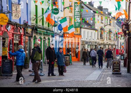Hight Street, Galway, nella contea di Galway, Connacht, Repubblica di Irlanda, Europa Foto Stock