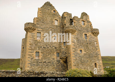 Il castello di Scalloway, risalente al 1599, Continentale, le Isole Shetland Scozia, Regno Unito, Europa Foto Stock