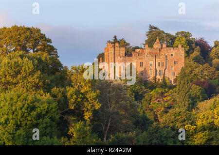 Il Castello di Dunster, Somerset, Inghilterra, Regno Unito, Europa Foto Stock