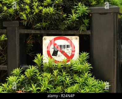 Il segno "No Gun' in Chicago, IL Foto Stock