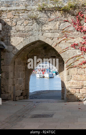 L'originale fortificata medievale di Ville vicino,Concarneau Foto Stock