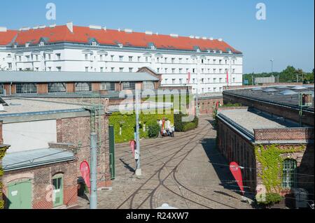 Das Wiener Straßenbahnmuseum ist ein dem öffentlichen Verkehr gewidmetes Museum in Wien und das größte Straßenbahnmuseum der Welt. Der Schwerpunkt der Foto Stock