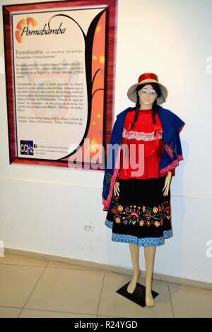 Costumi tipici della regione - centro culturale in HUARAZ. Dipartimento di Ancash.PERÙ Foto Stock