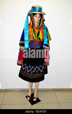 Costumi tipici della regione - centro culturale in HUARAZ. Dipartimento di Ancash.PERÙ Foto Stock