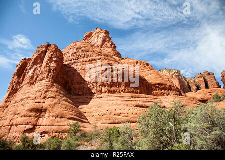 Il Red Rock buttes formazioni in Sedona, in Arizona scenic vista nel deserto Foto Stock