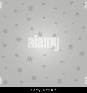 Winter card con i fiocchi di neve. Vettore illustrazione della carta. Illustrazione Vettoriale