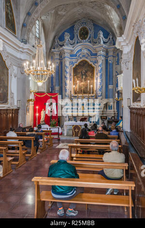 Chiesa dell'Immacolata Concezione, Immacolata Concezione chiesa del XVIII secolo, Gallipoli, Puglia, Italia Foto Stock