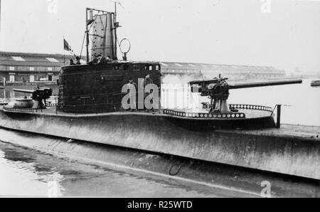 Durante la Seconda Guerra Mondiale sommergibile italiano a Bordeaux - base di betasom a Bordeaux , Francia Foto Stock