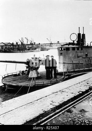 Durante la Seconda Guerra Mondiale sommergibile italiano a Bordeaux - base di betasom a Bordeaux , Francia Foto Stock