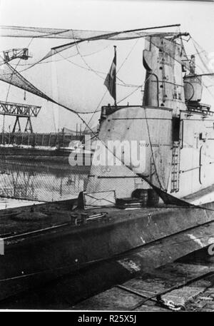 Durante la Seconda Guerra Mondiale sommergibile italiano a Bordeaux - base di betasom a Bordeaux , Francia Foto Stock