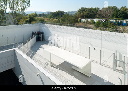 Justizzentrum Korneuburg, Strafanstalt; Das Justizzentrum Korneuburg ist ein Gerichts- und Gefängniskomplex in der niederösterreichischen Stadt Korneu Foto Stock