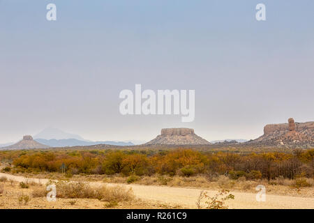 Vingerclip, Vingerklip, Finger Rock, Ugab Valley in Namibia, Africa Foto Stock