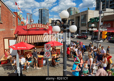 Pasticceria BeaverTails stand Beaver Tails su George Street ad Ottawa in Canada Foto Stock