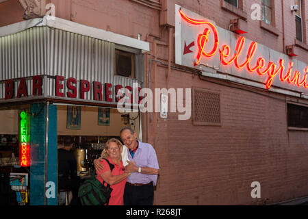 Sisto Malaspina nel 2014 - co proprietario di pellegrini's Foto Stock