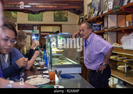 Sisto Malaspina nel 2014 - co proprietario di pellegrini's Foto Stock