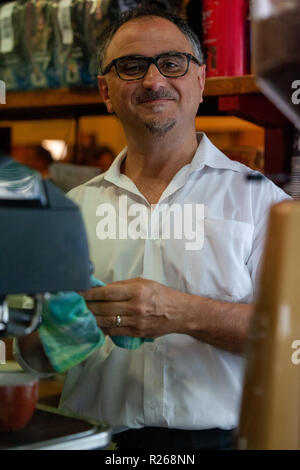 Sisto Malaspina nel 2014 - co proprietario di pellegrini's Foto Stock