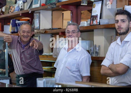 Sisto Malaspina nel 2014 - co proprietario di pellegrini's Foto Stock