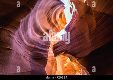 Abbassare Antelope Canyon in Arizona Foto Stock