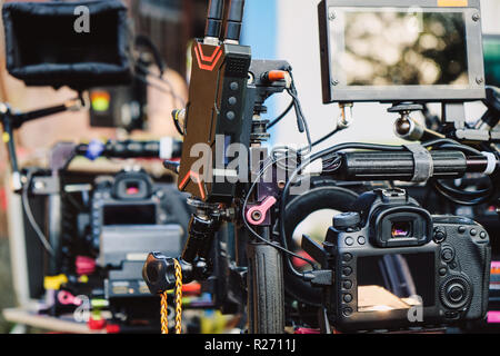Attrezzatura fotografica professionale Foto Stock