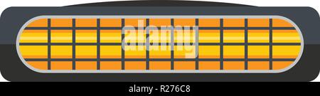 Piccola icona di riscaldatore. Illustrazione piana del riscaldatore piccolo icona vettore per il web Illustrazione Vettoriale