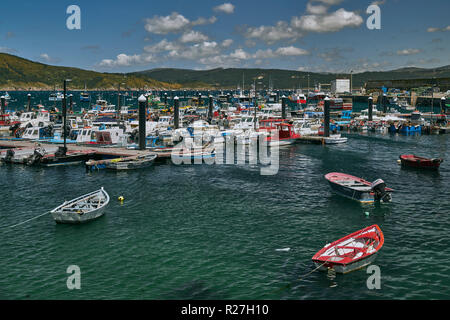 Marina di Finisterre, La Coruña, Galizia, Spagna, Europa Foto Stock