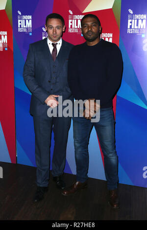 La sessantaduesima BFI London Film Festival Premiere mondiale di "lotta" tenutasi presso la centrale di Picturehouse - Arrivi con: Noel Clarke, Jason Maza dove: Londra, Regno Unito quando: 17 Ott 2018 Credit: Mario Mitsis/WENN.com Foto Stock