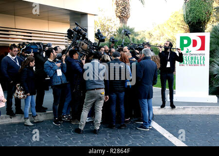 Roma, Italia. 17 novembre 2018. Premere Roma 17 novembre 2018. Assemblea Nazionale Italiano Partito Democratico. Foto di Samantha Zucchi Insidefoto Credito: insidefoto srl/Alamy Live News Foto Stock