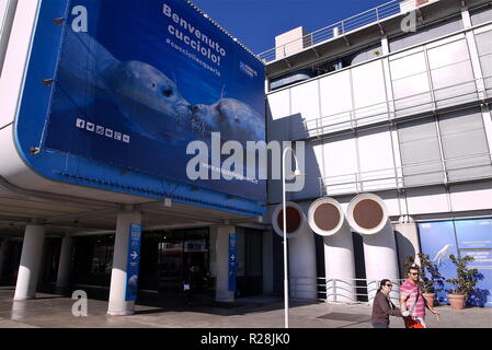 Acquario di Genova, il più grande acquario del mondo, Genova, Italia Foto Stock