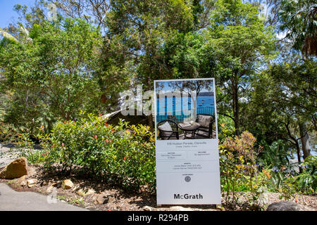 Australian home casa essendo commercializzate per la vendita nel nord di Sydney, Australia Foto Stock