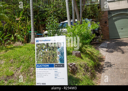 Sydney home casa di essere messi in vendita da agenzia immobiliare,Sydney , Australia Foto Stock