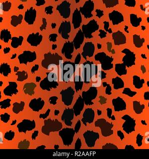 Rosso modello di Leopard, stampa, vettore illustrazione, seamless, sfondo, sfondo, texture, trasparenza eps10 Illustrazione Vettoriale