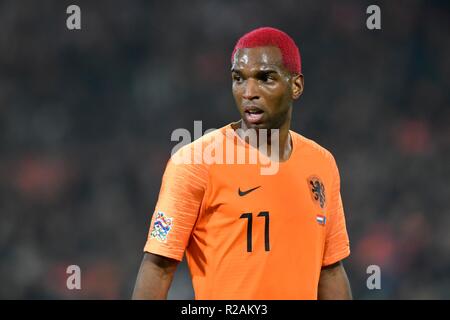 16-11-2018 VOETBAL: NAZIONI UEFA LEAGUE NEDERLAND-FRANKRIJK: ROTTERDAM Ryan Babel Foto: SCS/Chamid Soenar Foto Stock