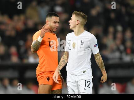 16-11-2018 VOETBAL: NAZIONI UEFA LEAGUE NEDERLAND-FRANKRIJK: ROTTERDAM Memphis Depay Foto: SCS/Chamid Soenar Foto Stock