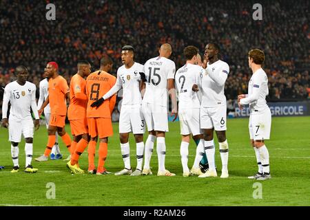 16-11-2018 VOETBAL: NAZIONI UEFA LEAGUE NEDERLAND-FRANKRIJK: ROTTERDAM muurtje Foto: SCS/Chamid Soenar Foto Stock