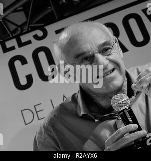 Henri Weber partecipa all'incontro di Lione, Francia Foto Stock