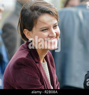 Najat Vallaud-Belkacem assiste le università di impegno, Lione, Francia Foto Stock